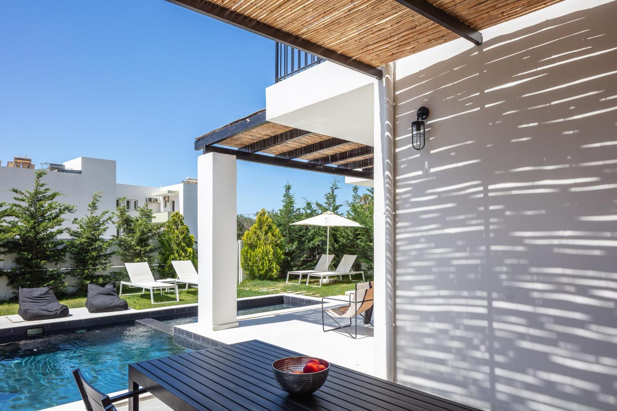 Modern Villa Casa Filo Verde With Private Pool & Bbq,200M From The Beach Plakias Buitenkant foto