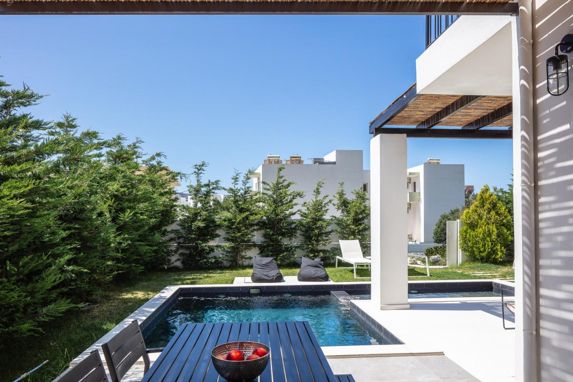 Modern Villa Casa Filo Verde With Private Pool & Bbq,200M From The Beach Plakias Buitenkant foto