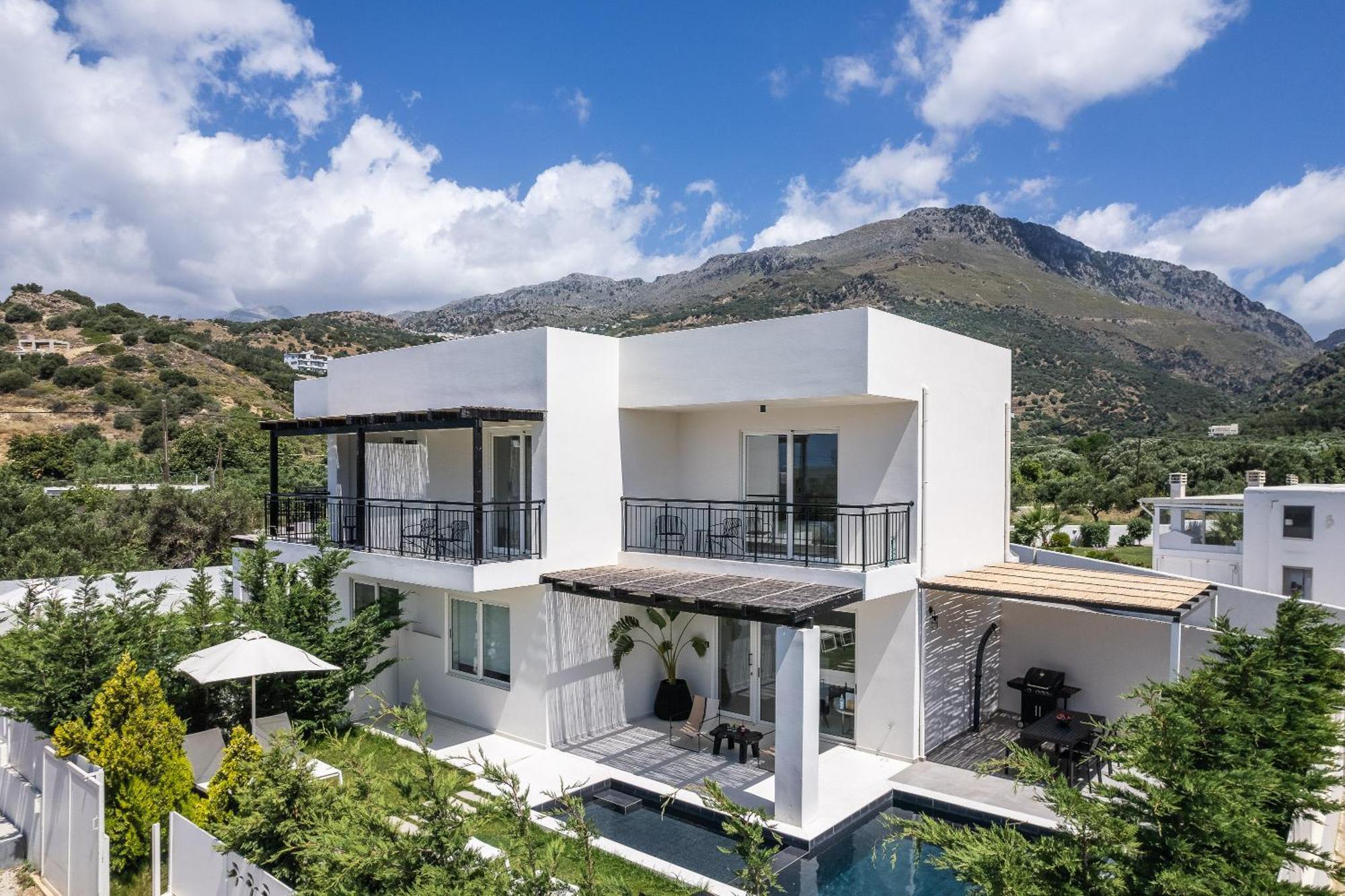 Modern Villa Casa Filo Verde With Private Pool & Bbq,200M From The Beach Plakias Buitenkant foto